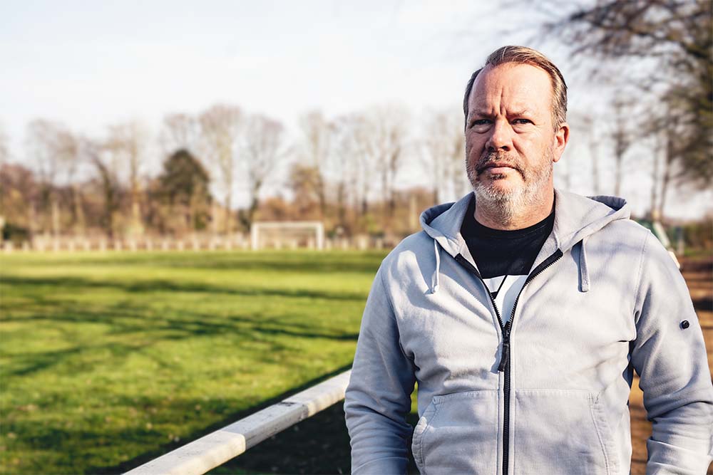 Sven Breuer auf dem Fußballplatz